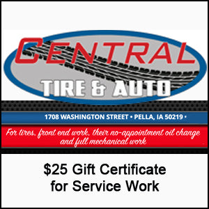 $25 Certificate for Service Work